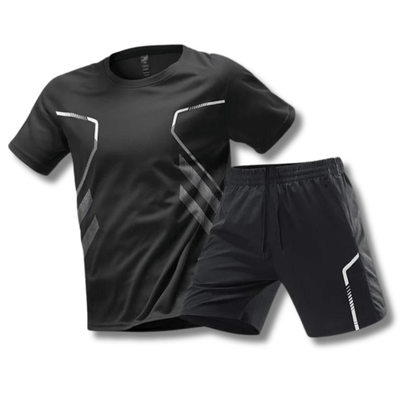 Heren Sportoutfit - T-shirt en Shorts voor Fitness en Vrije Tijd - Mode Vibes