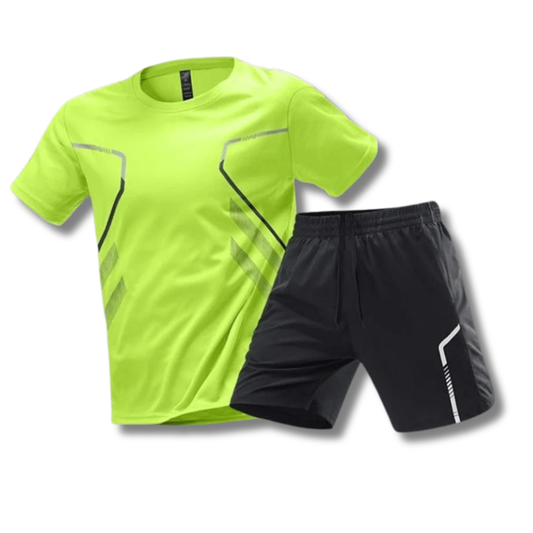 Heren Sportoutfit - T-shirt en Shorts voor Fitness en Vrije Tijd