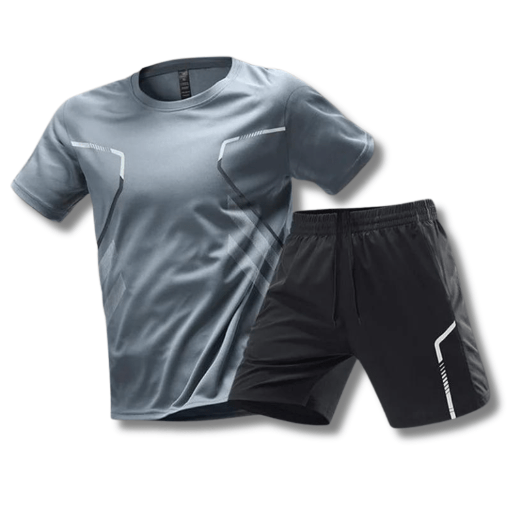 Heren Sportoutfit - T-shirt en Shorts voor Fitness en Vrije Tijd