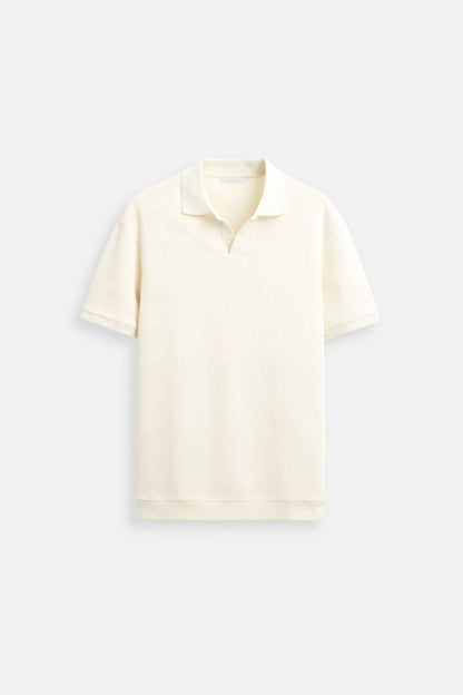 Polo T-shirt voor Mannen met Textuur - Mode Vibes