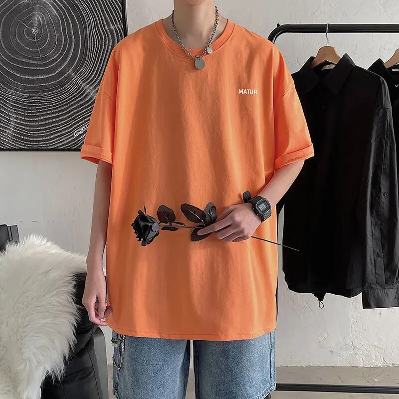Zomerse T-shirt Casual Katoen Mannen - Mode Vibes