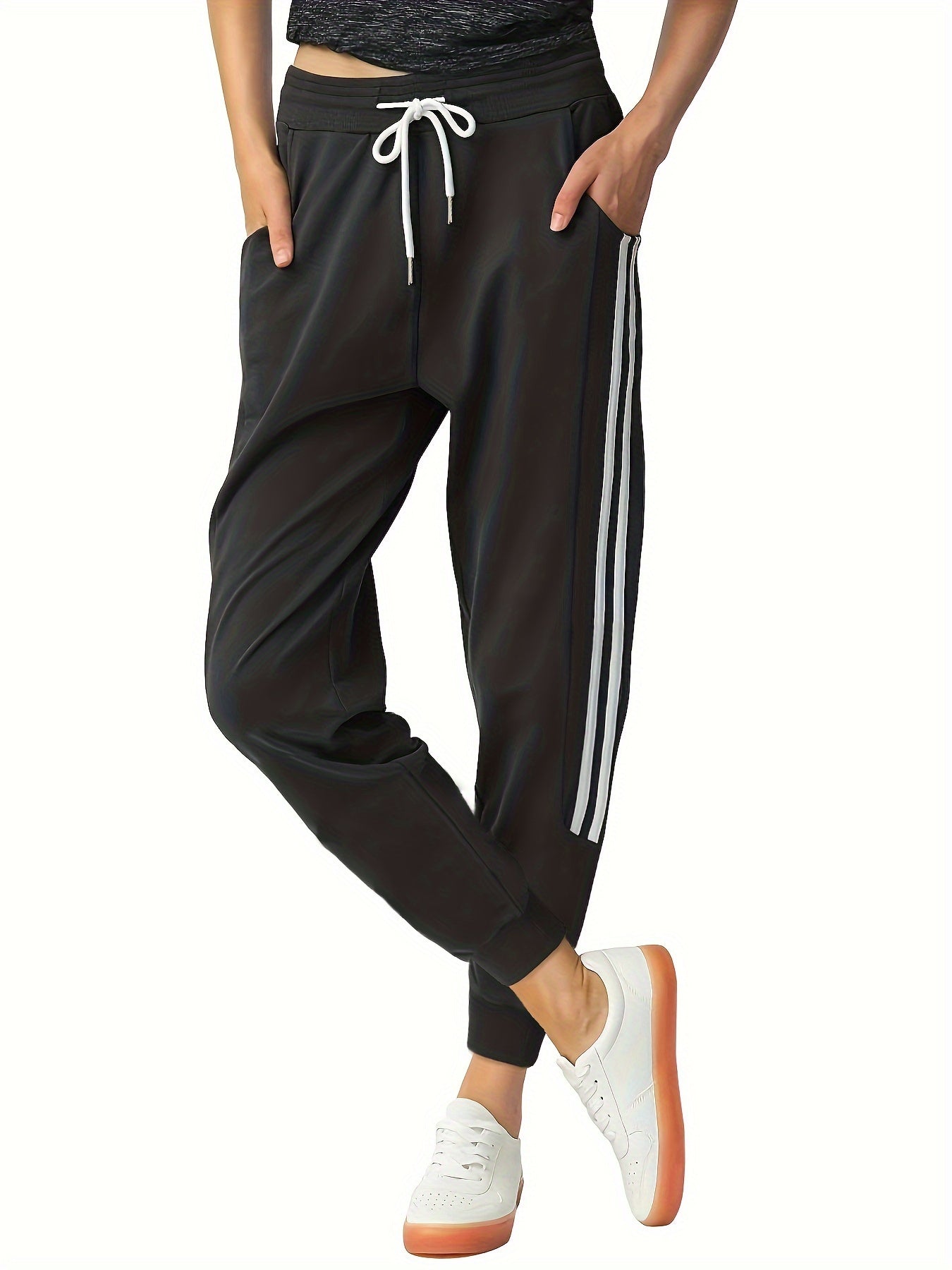 Dames Joggingbroek polyester met Zakken en Trekkoord - Mode Vibes