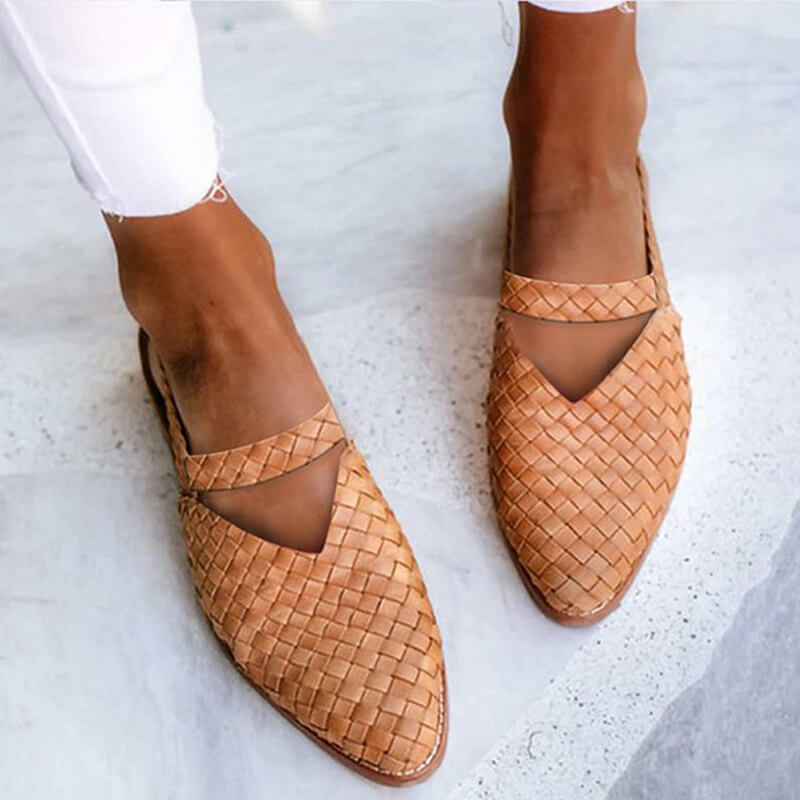 Puntige Sandalen met Lage Hak voor Vrouw - Mode Vibes