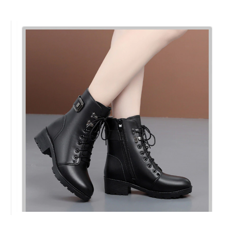 Dames Boots Warm en Wol Binnenkant - Mode Vibes