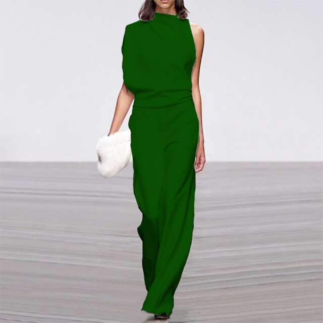 Elegante Jumpsuit voor Vrouw Met Lange Mouwen - Mode Vibes