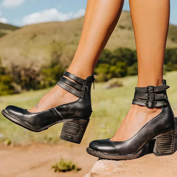 Neda – Stijlvolle Pumps Met Enkelbandje Voor Dames