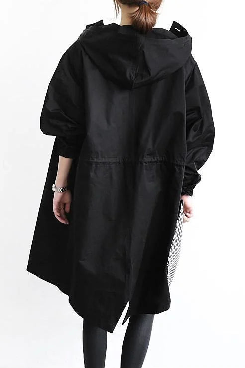 Oversized Regenjas Waterdicht Trendy Urban Stijl