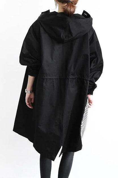 Oversized Regenjas Waterdicht Trendy Urban Stijl