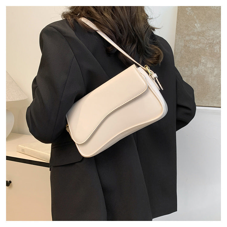 Dames Handtas Vegan Leer Golvend Design Elegante Stijl