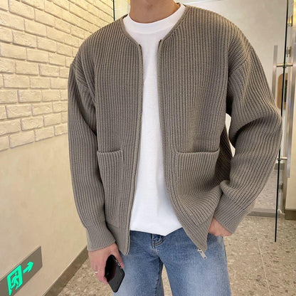 Heren Vest Casual Mode Donkerbruin Leer