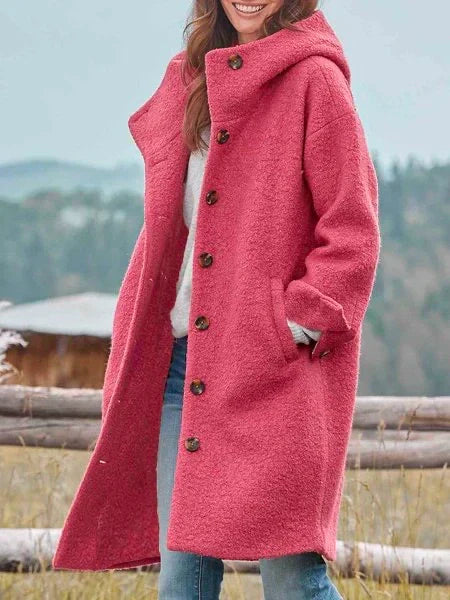 VelvetVeil | Dames Lange Trenchcoat Cape | Met Capuchon, Elegant en Stijlvol