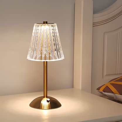 Luxe Tafellamp Goud met Kristallen details