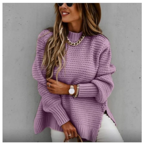 Dames Gebreide Coltrui Elegante Trendy Structuur