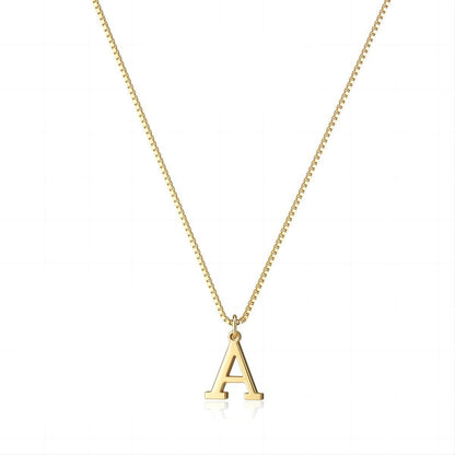 Gouden Ketting met Initialen Letter Lanette voor Dames