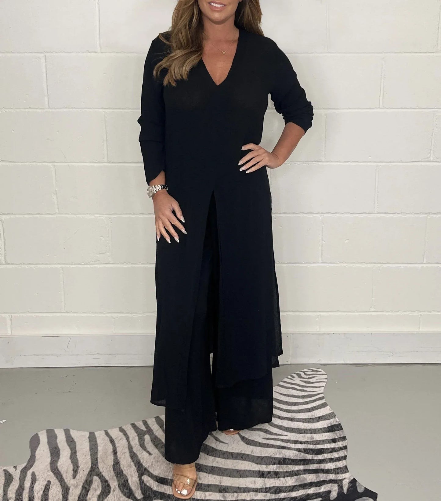 Dames Broek Set Wijd en Luchtig Tweedelig