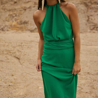 Maxi Jurk Zonder Rug VrouwelijkSexy Lente Zomer