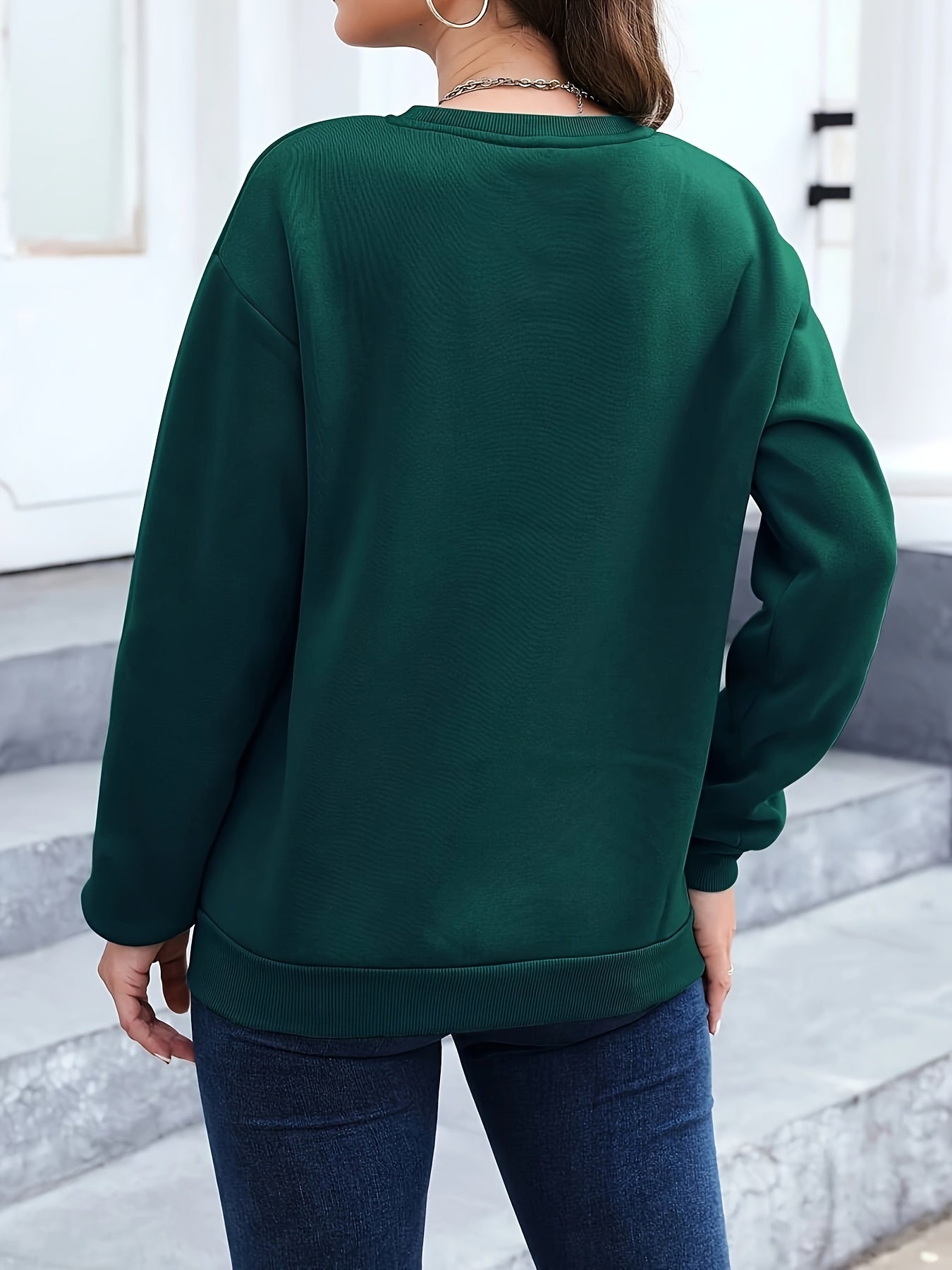 Vrouwelijk Sweatshirt met Verenprint Marisa Casual Stijl