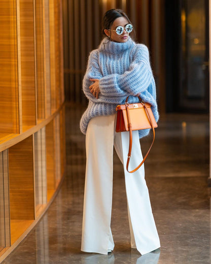 Dames Oversized Trui Grof Gebreid Zacht Colmodel