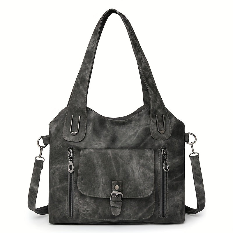 Vegan Schoudertas Vintage Stijl Leren Look