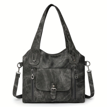 Vegan Schoudertas Vintage Stijl Leren Look