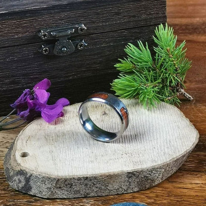 RVS Ring Levensboom voor Dames Zilverkleurig Elegant