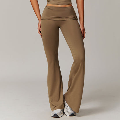 Yoga Broek Dames Comfortabel Hoge Taille Flared Sportbroek