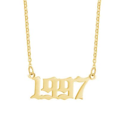 Gouden Ketting voor Dames 18K RVS Met Jaarsteen Lammy