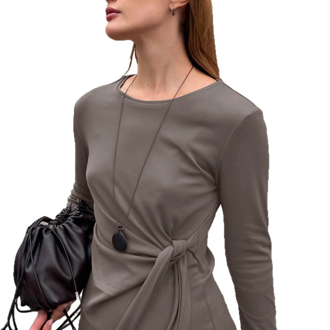 Dames Tweedelige Set Retro Stijl Top en Lange Rok