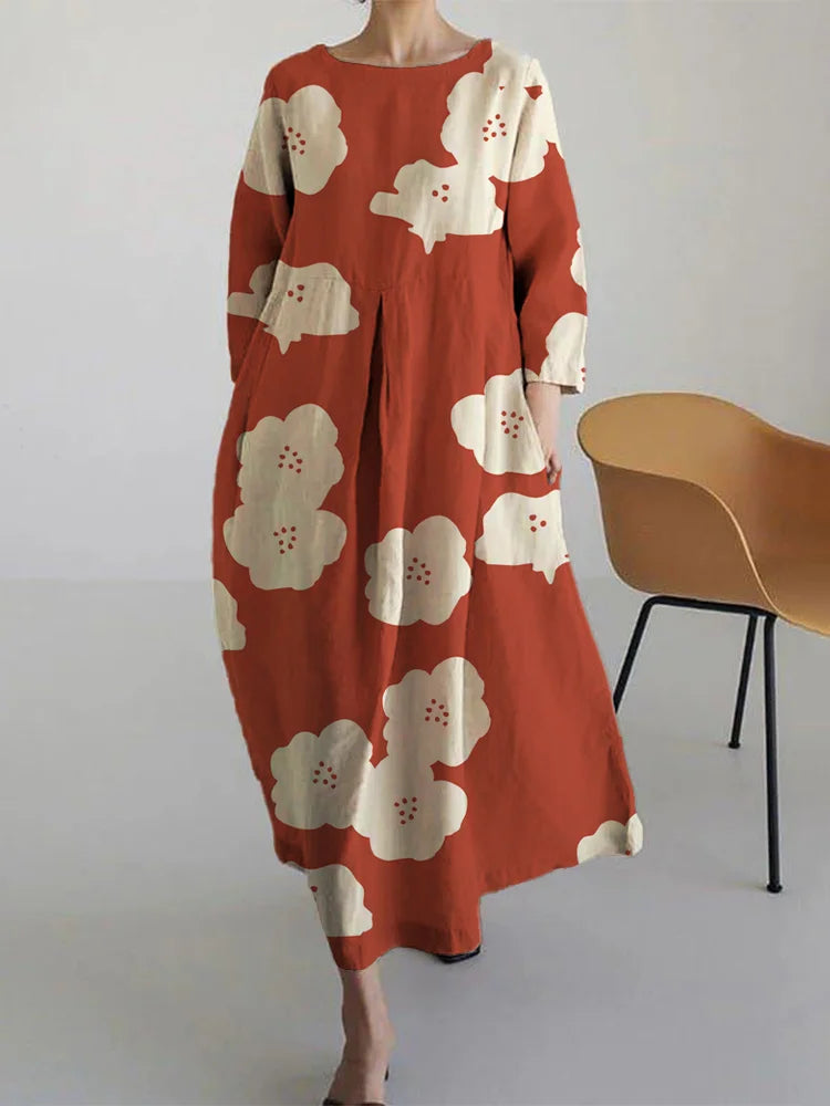 Bloemenjurk Dames Eenvoudig Casual Design - Mode Vibes