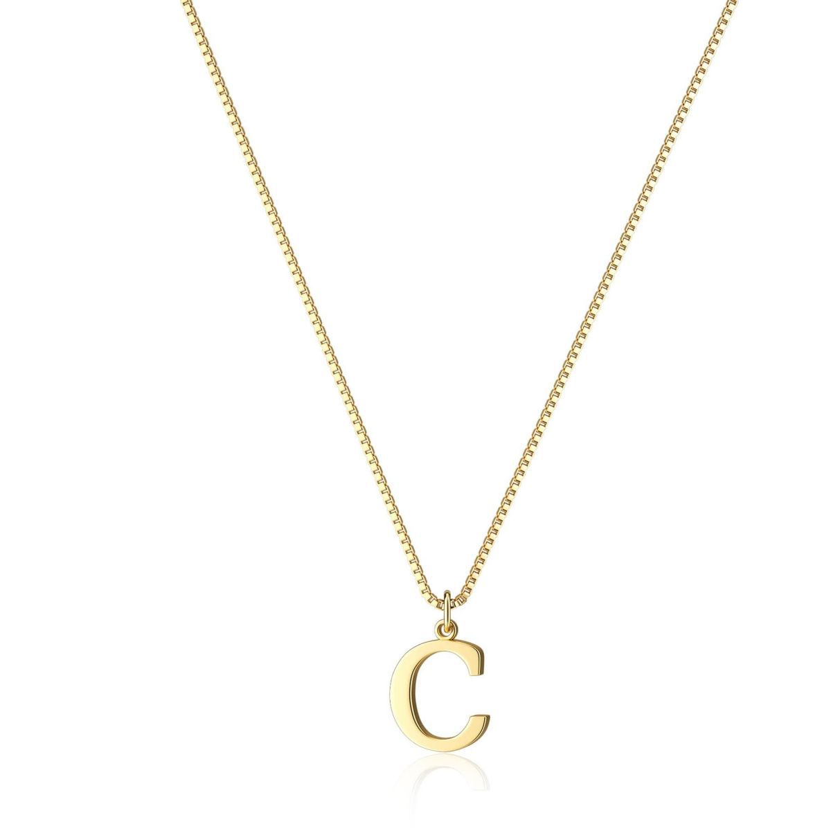 Gouden Ketting met Initialen Letter Lanette voor Dames