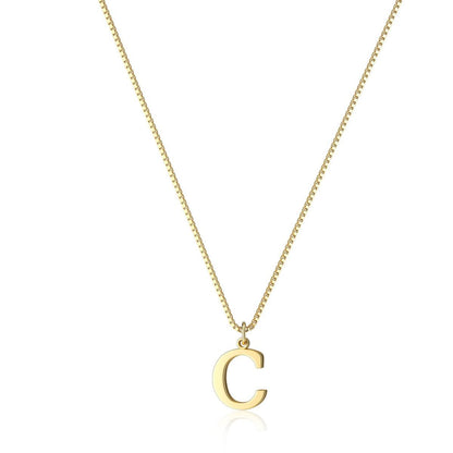 Gouden Ketting met Initialen Letter Lanette voor Dames