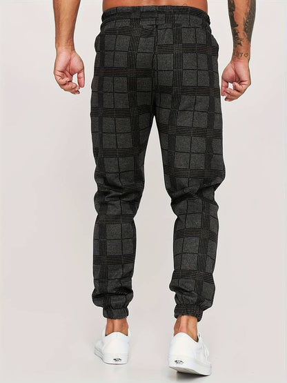 Comfortabele Heren Joggingbroek met Ruitpatroon – Voor Elke Dag