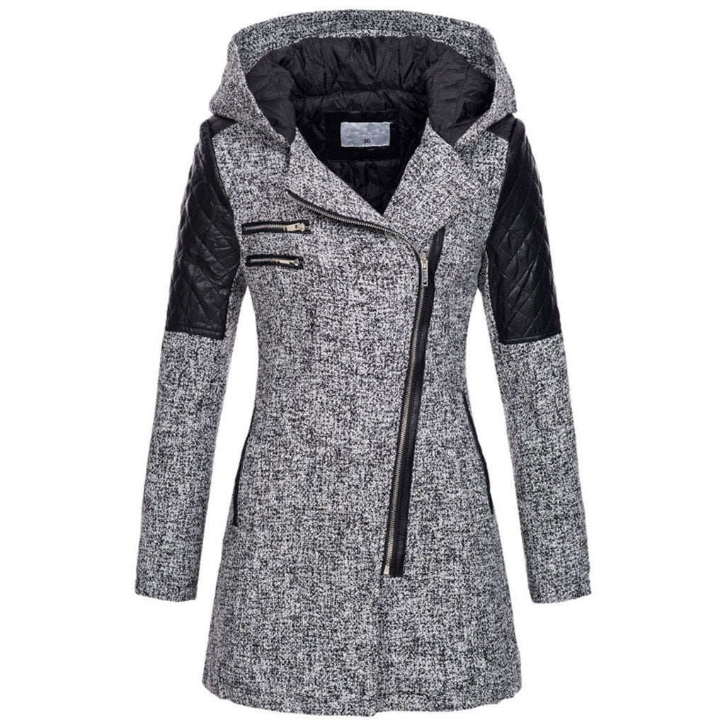 Vintage Lange Winterjas Dames – Warm & Stijlvol voor Herfst/Winter