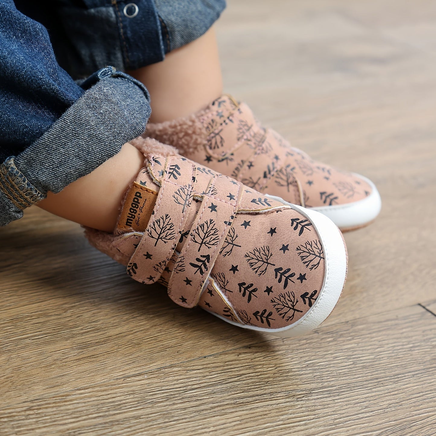 Warme Babyboots Noor met Klittenband voor Winter