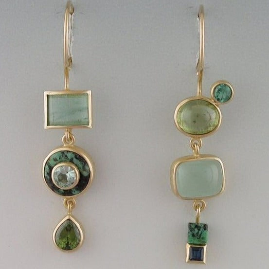 Groene Oorbellen Vintage Stijl Elara - Mode Vibes