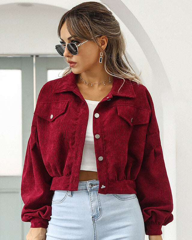 Davies – Dames Cropped Jack met Corduroylook