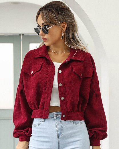 Davies – Dames Cropped Jack met Corduroylook