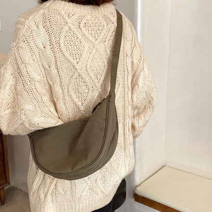 Dames Schoudertas Halve Maan Stijl - Mode Vibes
