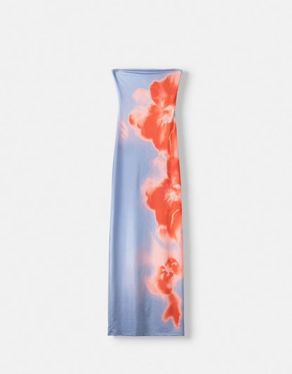 Strapless Maxi Jurk Zomerse Alina Jurk voor Vrouw