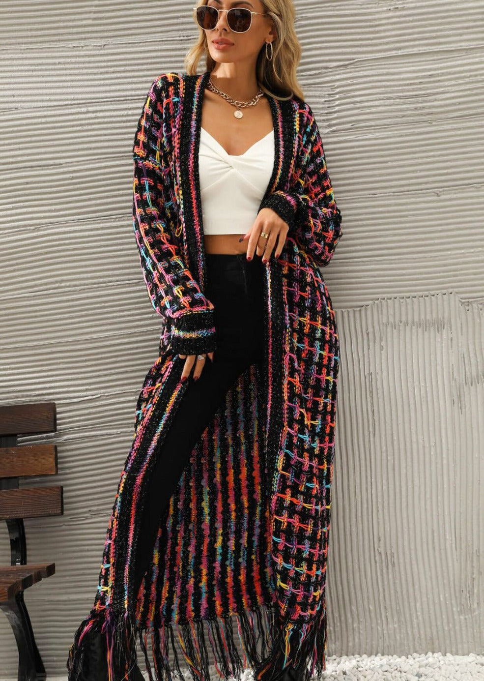 Lang Vintage Vest voor Vrouw Livia - Mode Vibes