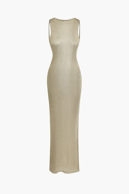 Maxi-Jurk Zonder Rug Glamour Elegante Vrouwelijke Jurk