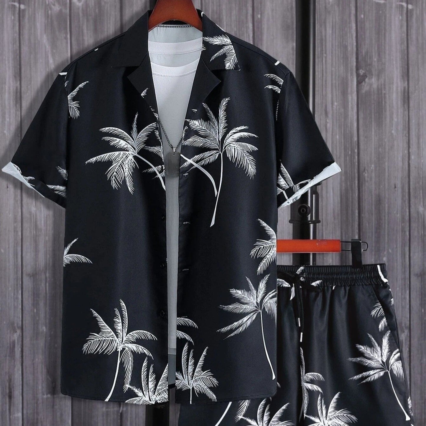 Jorden | Set Estivo a 2 Parti con Camicia Tropicale e Pantaloncini Coordinati 2