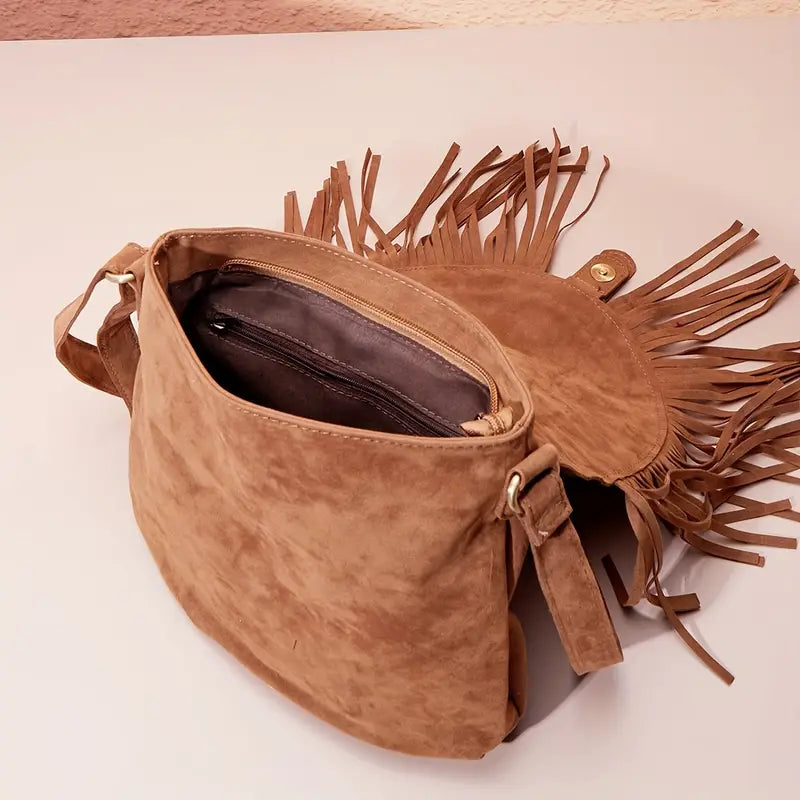 Crossbody Tas met Kwastje voor Dames Klein en Stijlvol