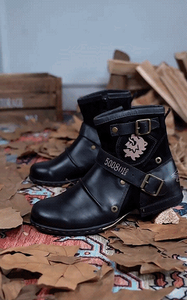 Herenlaarzen Retro Stijl Luxe Leer Elliot