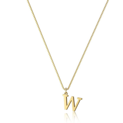 Gouden Ketting met Initialen Letter Lanette voor Dames