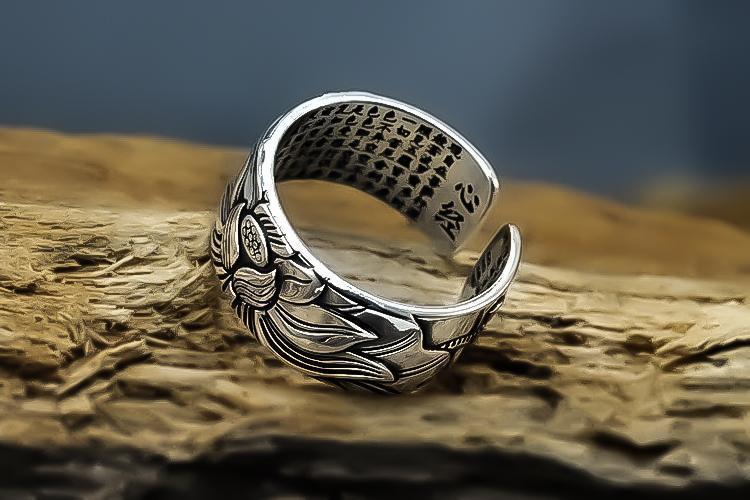 Zilveren Lotus Ring Uniek Design Stijlvol Accessoire