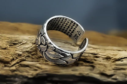 Zilveren Lotus Ring Uniek Design Stijlvol Accessoire