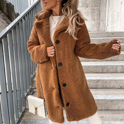 Dames Teddyjas Elegante Zacht Warm
