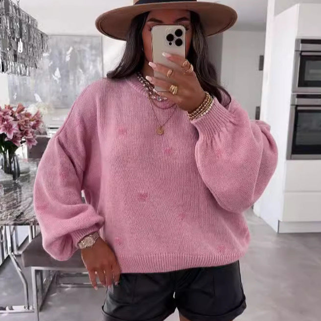 Dames Trui Hartjes Zachte Stijlvolle Sweater