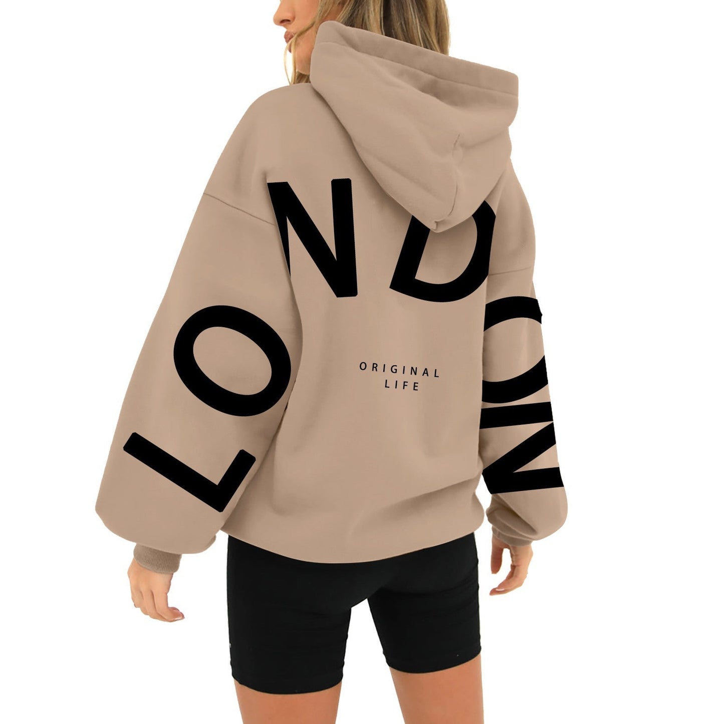 Dames Hoodie Comfortabel met London Print - Mode Vibes